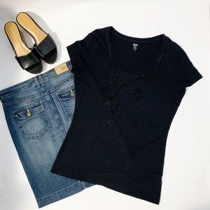 Tommy Hilfiger Black Crew Short Sleeves T-Shirt -